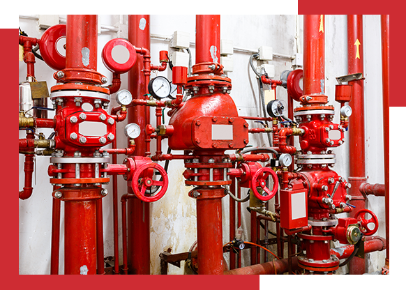 fire sprinkler pumps and pipes