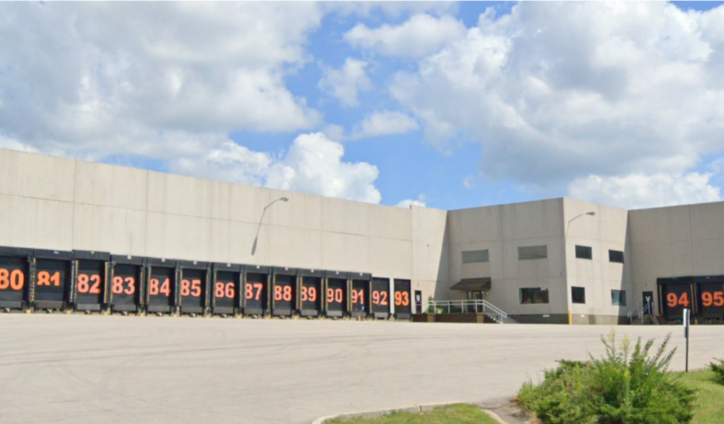 Distribution center with lots of doors with numbers on them