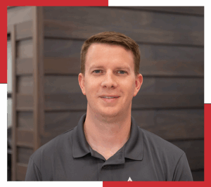 young white man in polo