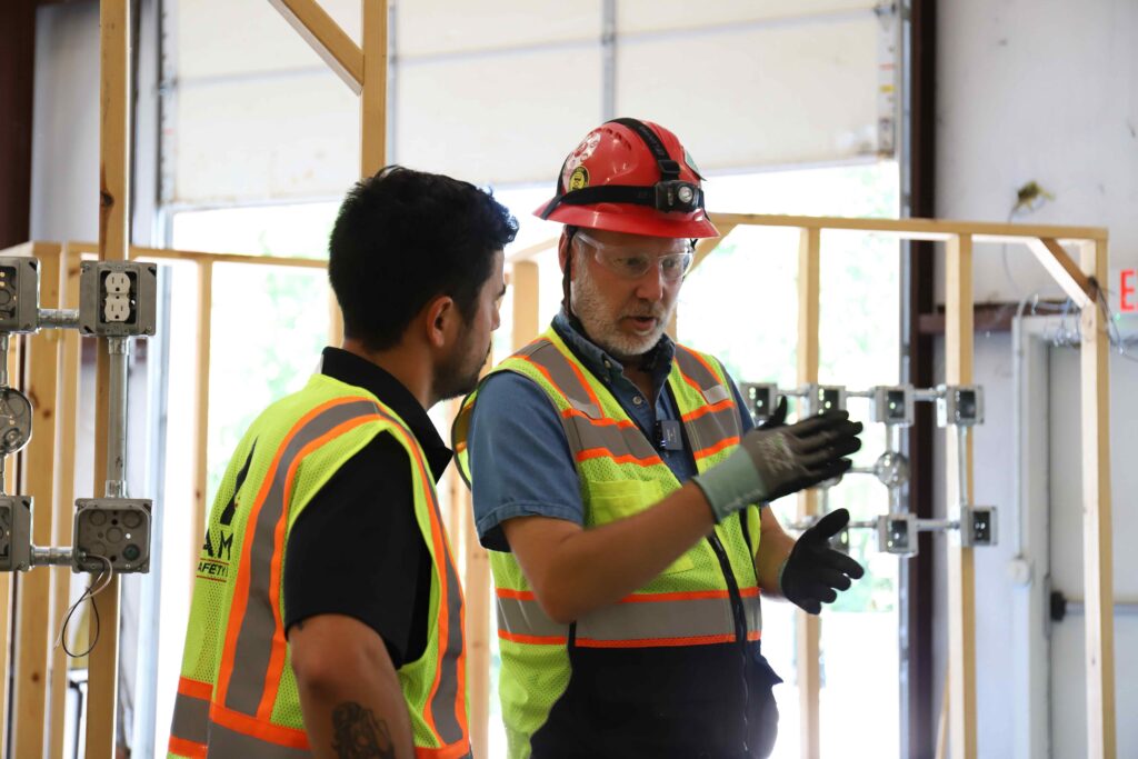 two men discussing technologies