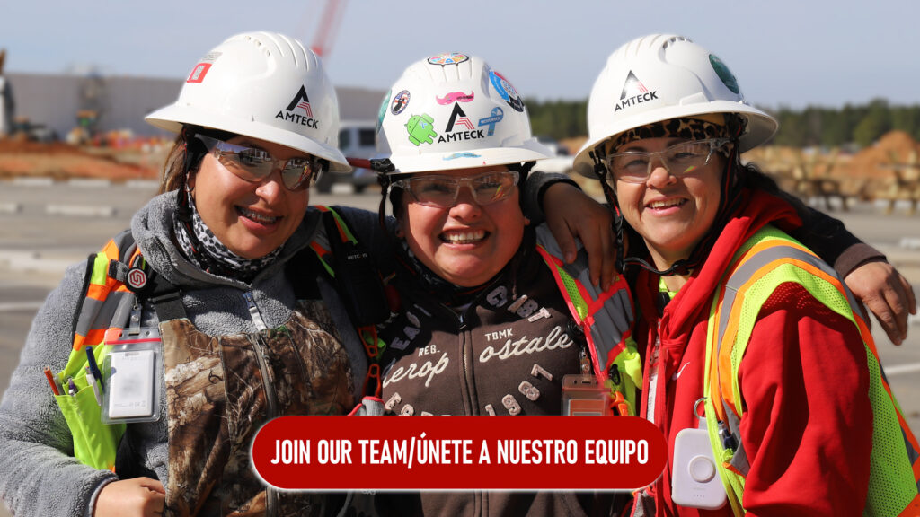 three female construction workers